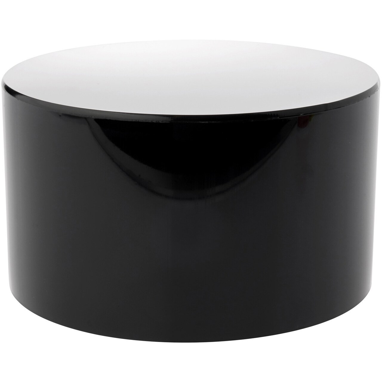 Plymor Black Acrylic Round Cylinder Display Riser, 4" H x 7" D